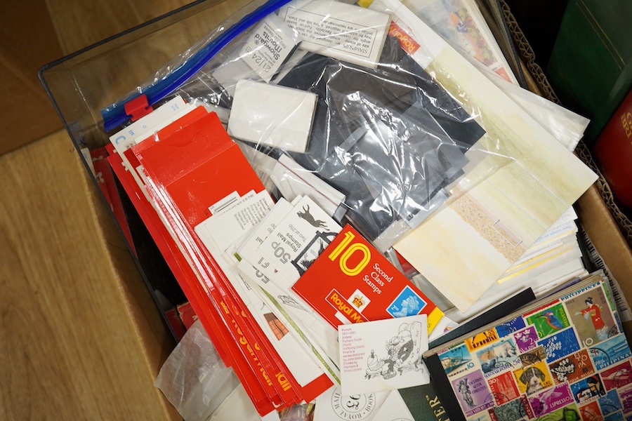 A stamp collection contained in eight albums, including four Windsor Albums published by Stanley Gibbon for Great Britain Vols. I, II, III, and IV, containing mainly unused ERII definitives and other stamps, together wit